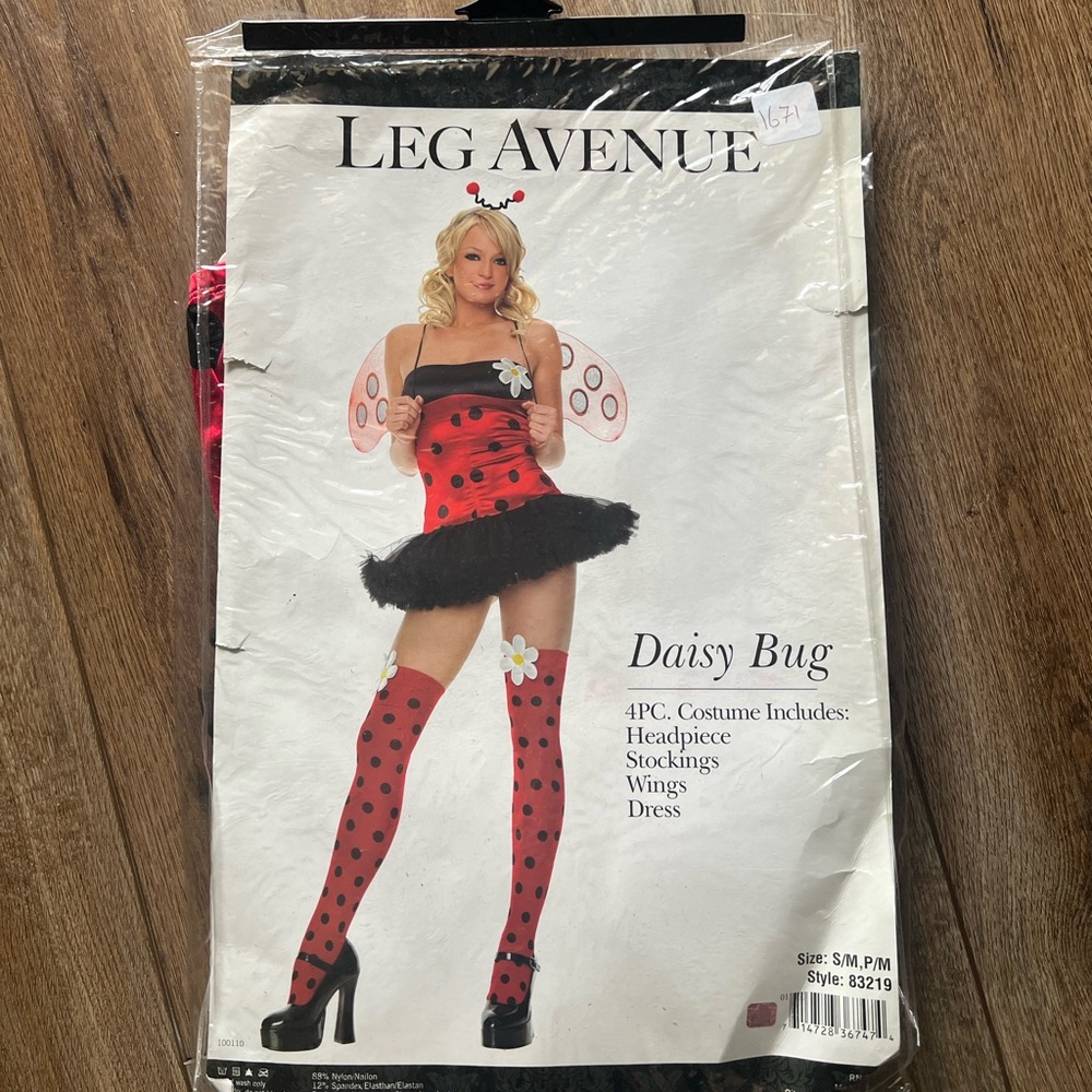Leg Avenue Daisy Bug Ladybug Costume